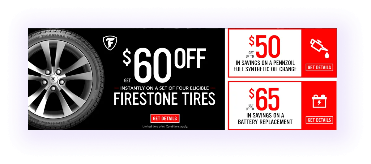 special deal block on an automotive business website