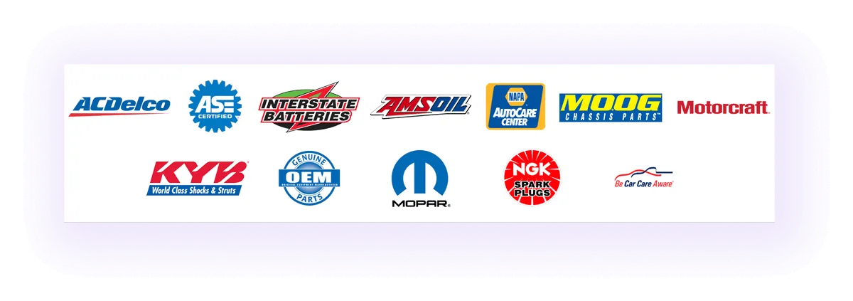 brand partners and suppliers block on an automotive business website