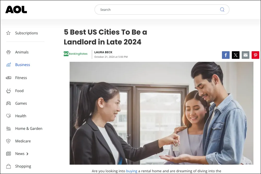 Best US Cities for Landlords