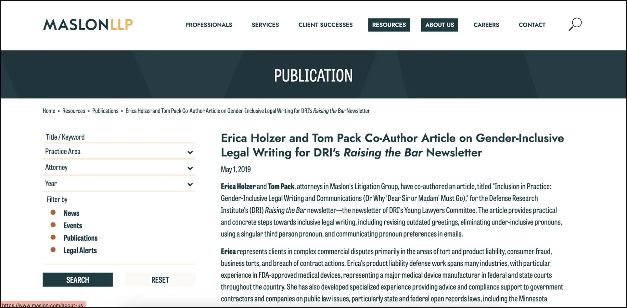 Co-Authoring Articles with law firm Clients digital pr example
