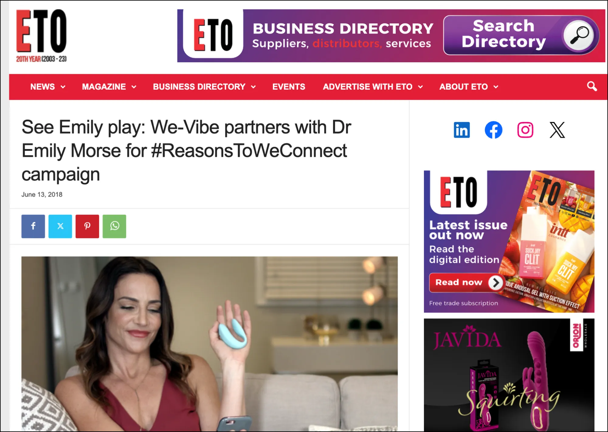 Influencer Marketing digital pr example for Adult sites