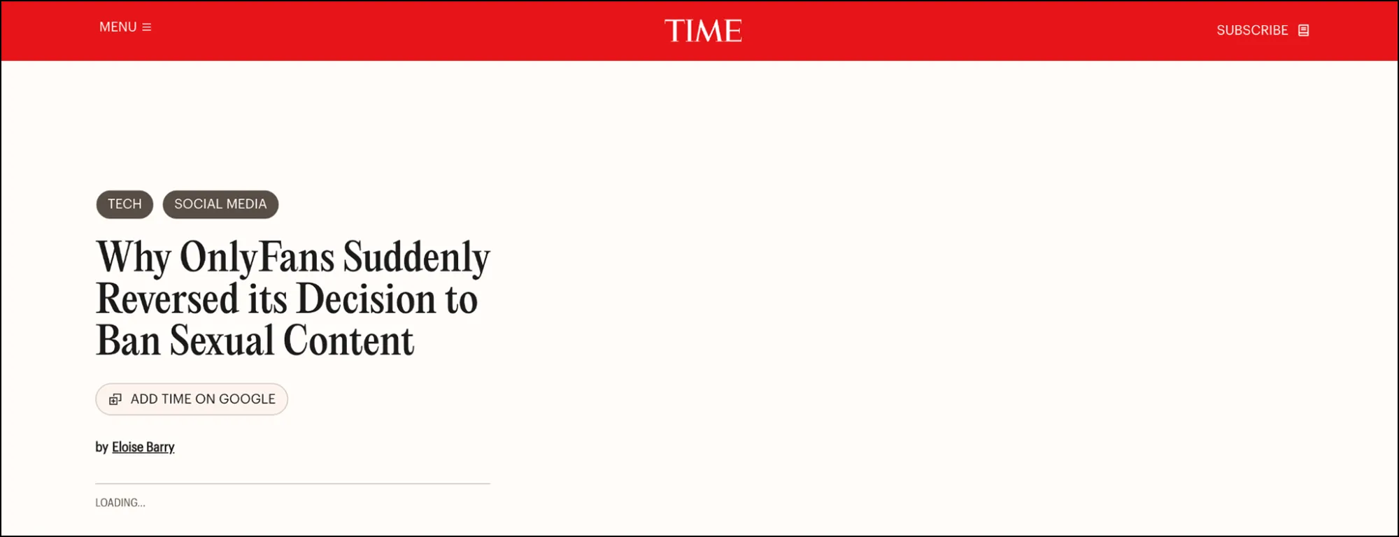 Crisis Management digital pr example for Adult sites