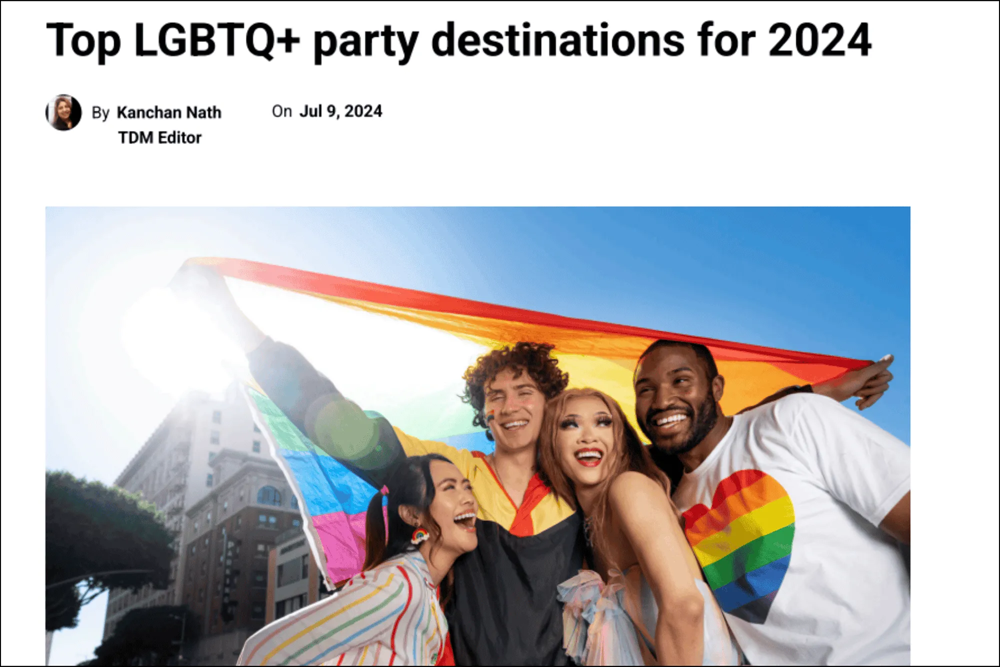 "Top LGBTQ+ Party Destinations" adult site digital pr example