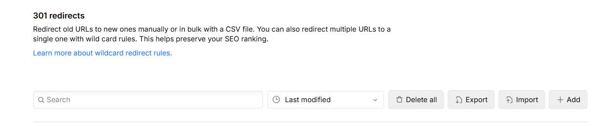 Webflow 301 Redirects