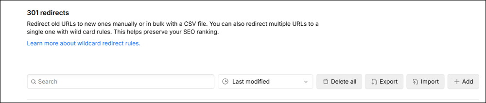 301 Redirects in Webflow