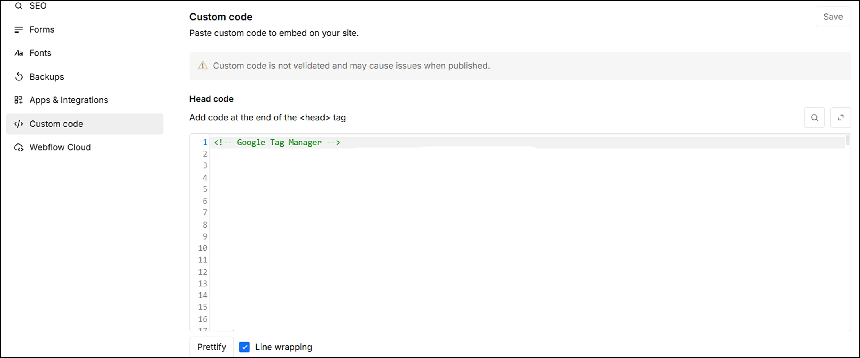 Submit and Monitor Your XML Sitemap in the Webflow