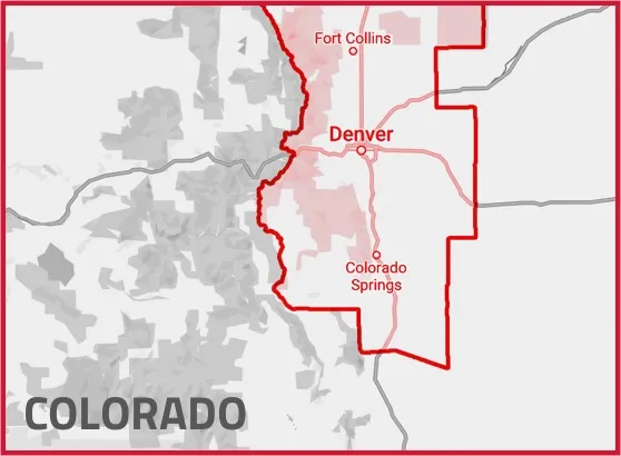 colorado map of titan applicators service area