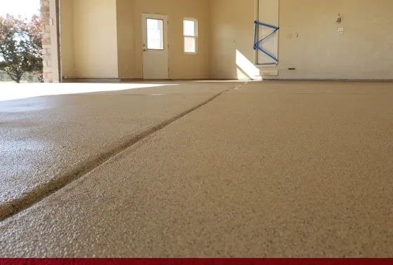 khaki textured epoxy garage floor coatings