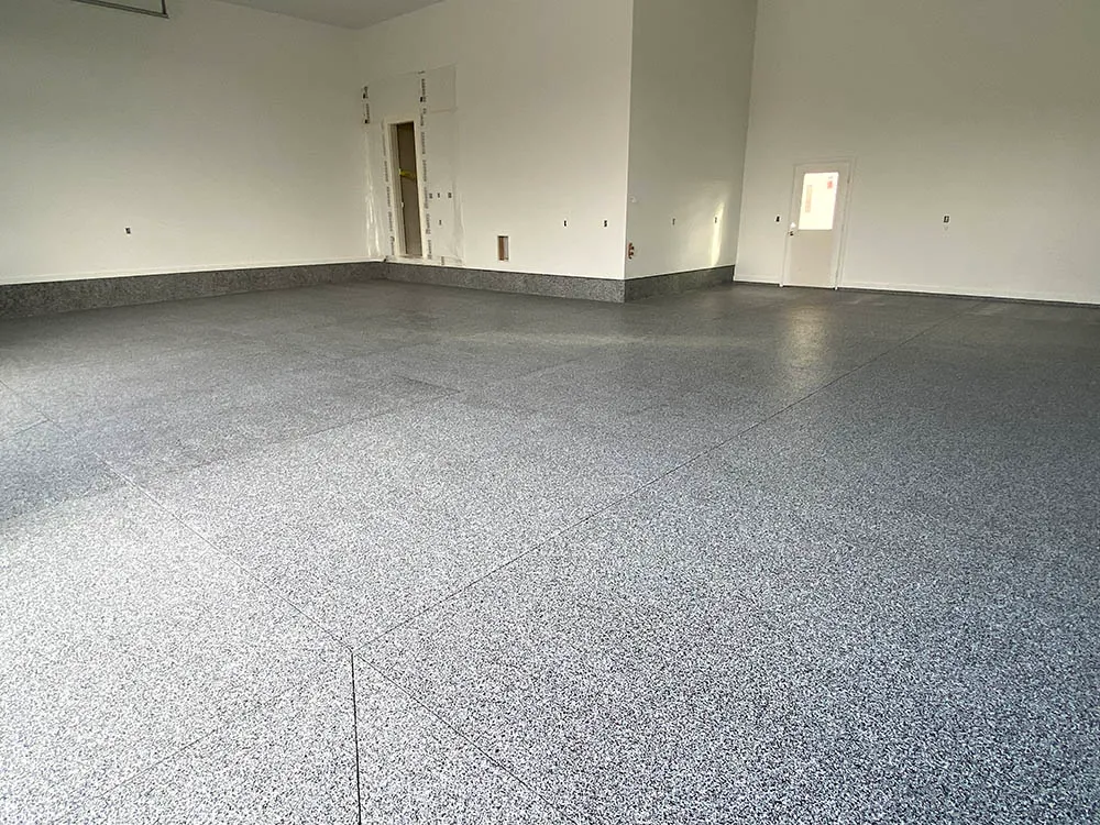 Garage epoxy floor coating after.