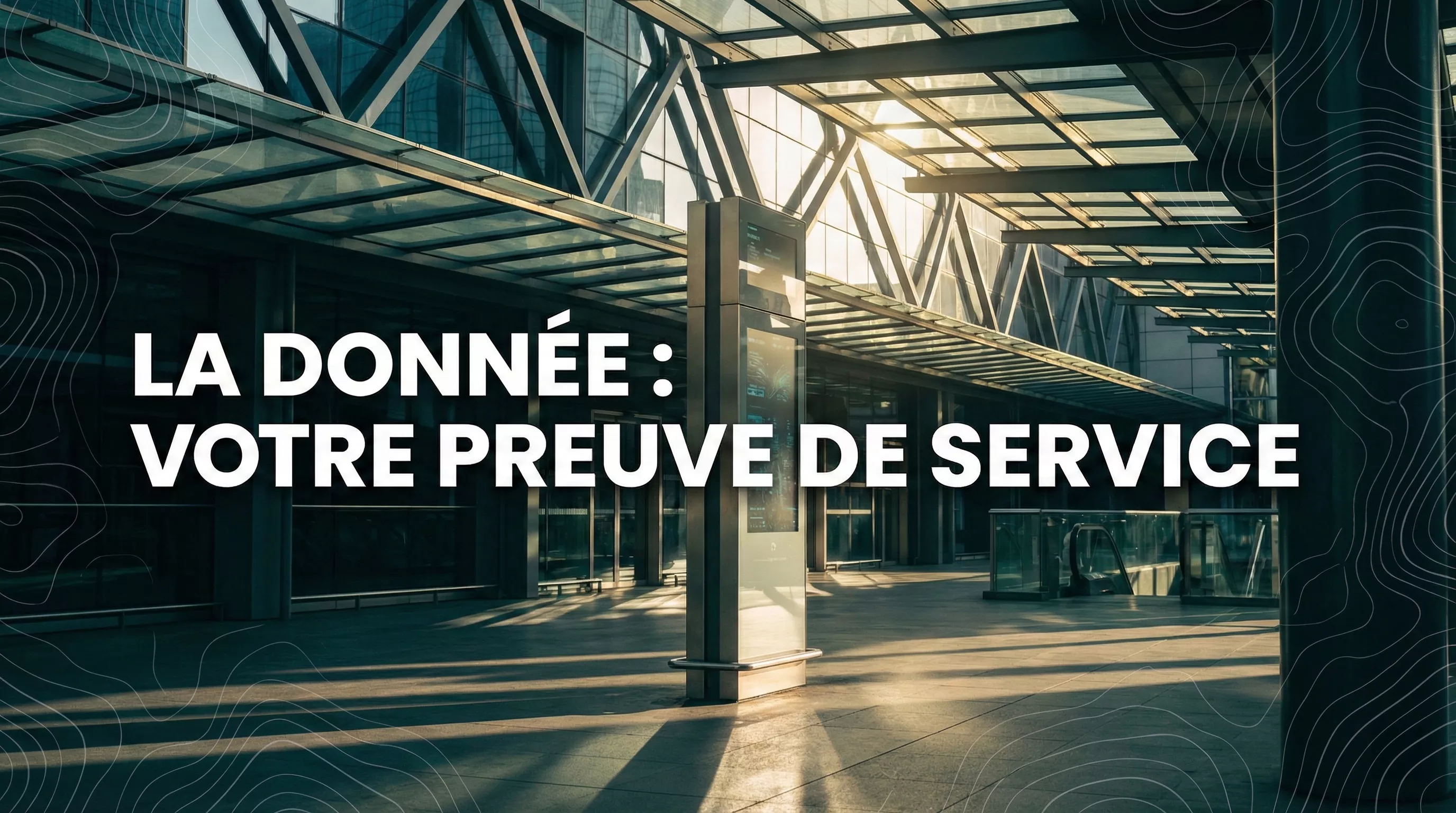 Illustration de flux de données numériques représentant la démarche PRIM d'Ile-de-France Mobilités