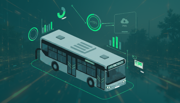 Graphique illustrant l'impact économique d'une solution SAEIV sur un réseau de transport public