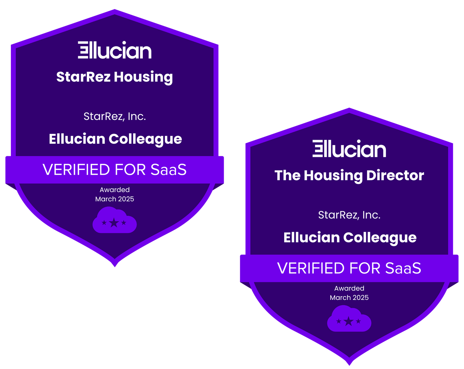 Ellucian SaaS certification badges