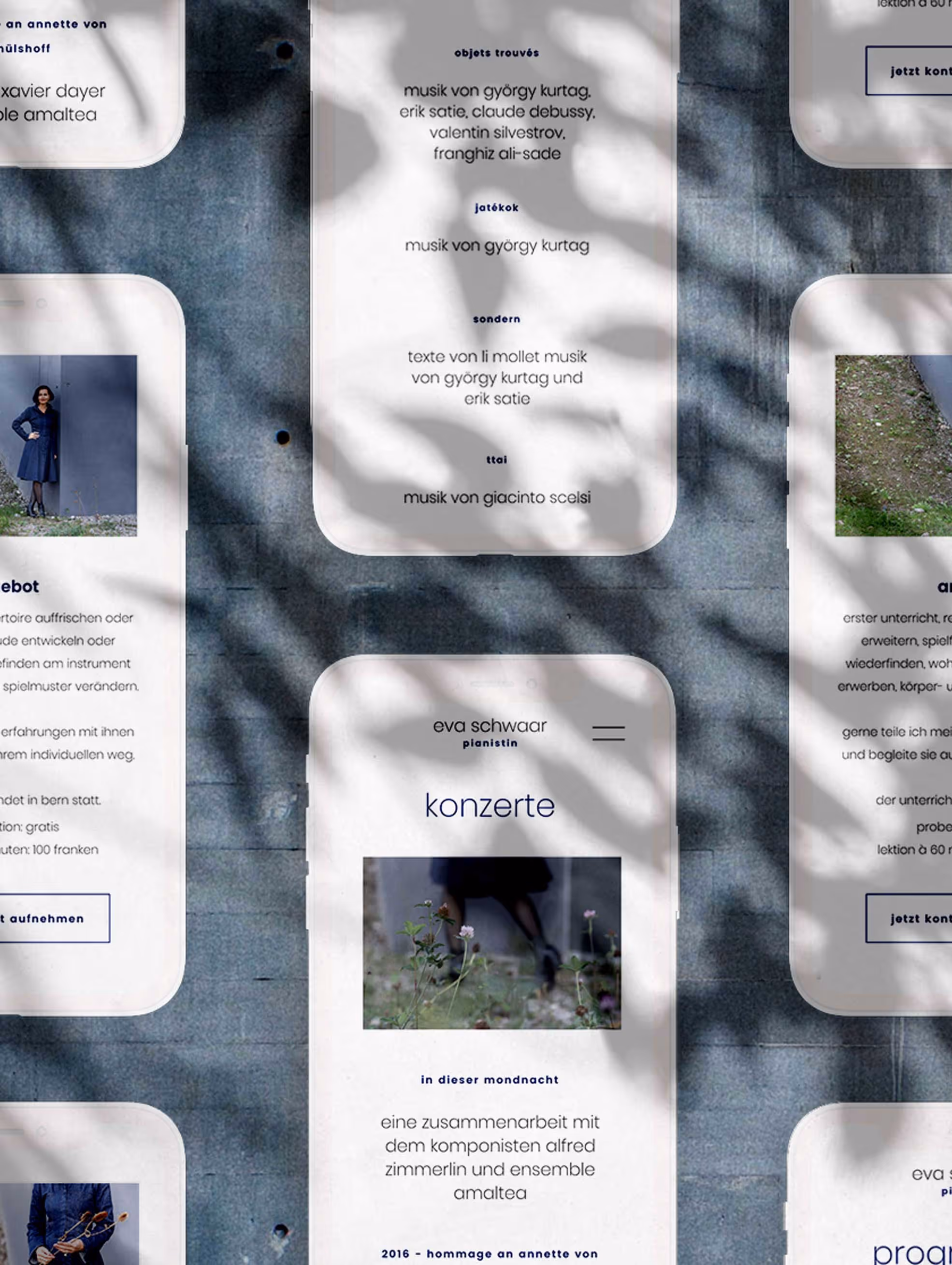 Responsive Webdesign Künstlerwebseite Schweiz