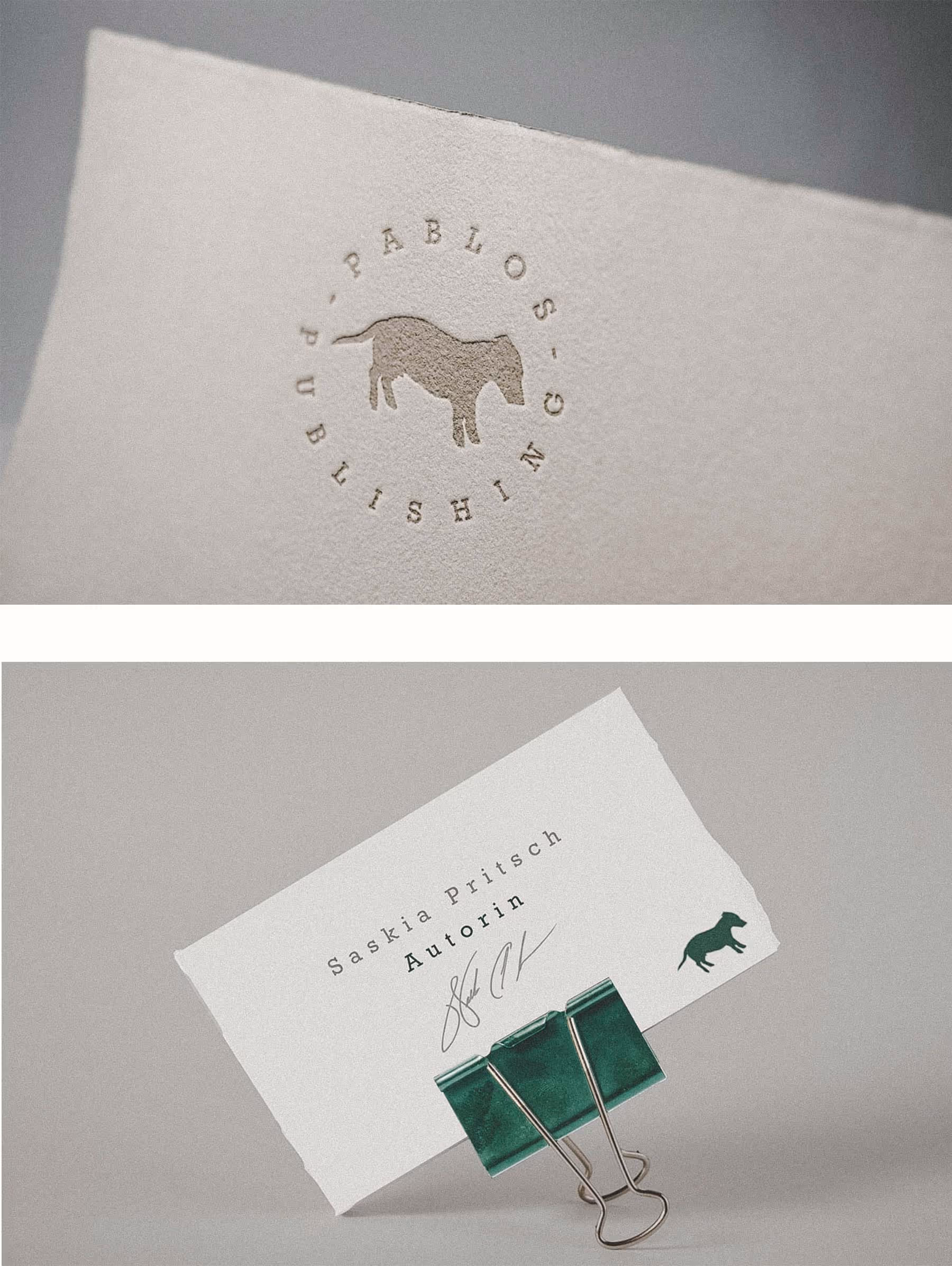 Logo und Visitenkarten Gestaltung Verlag Schweiz