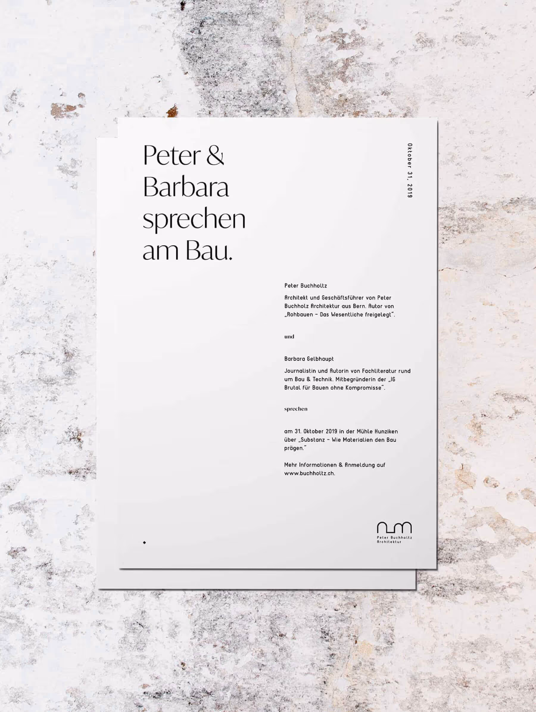 Briefvorlage Gestaltung Architekt Schweiz