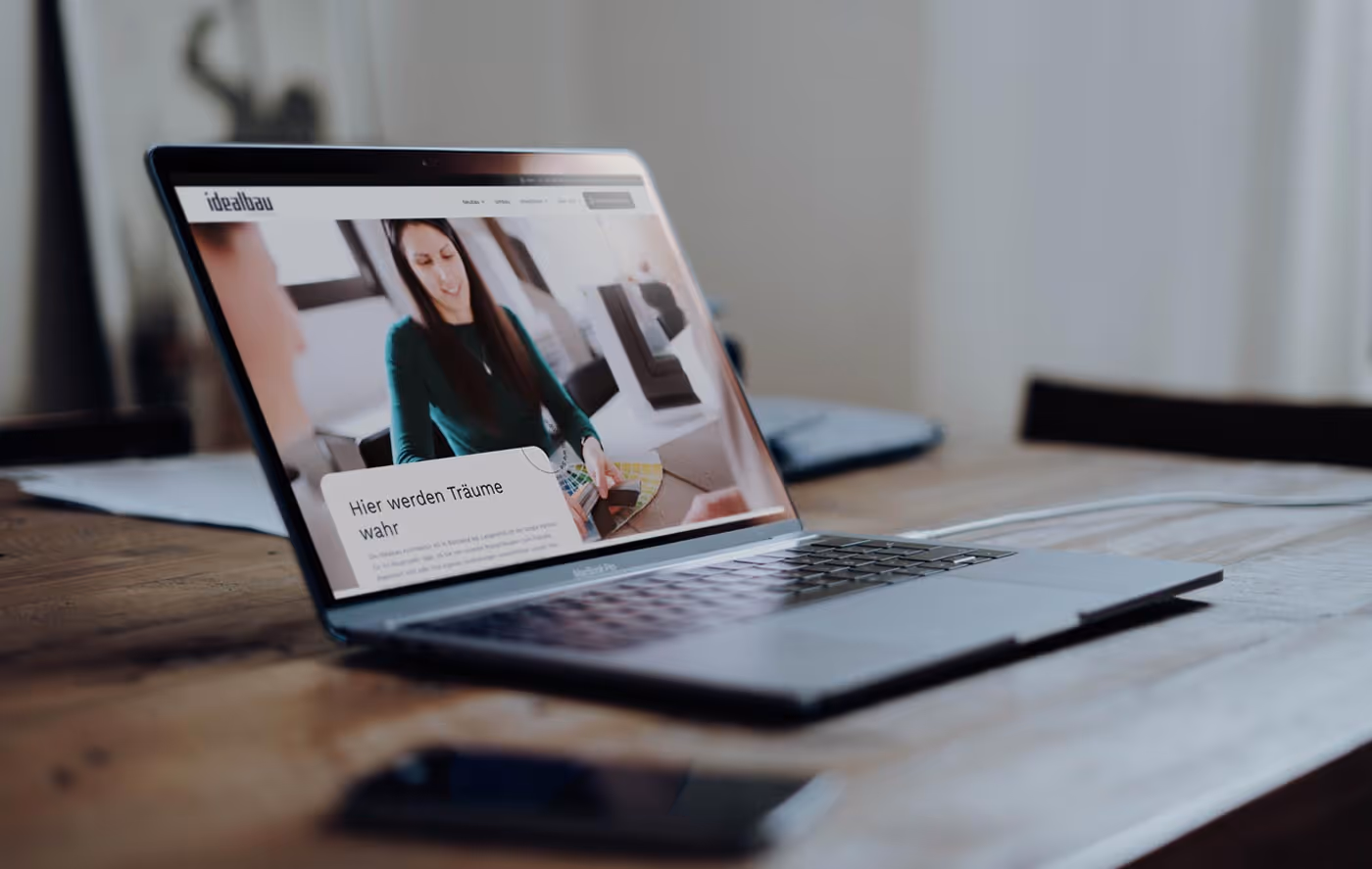 Neue Webseite für Idealbau