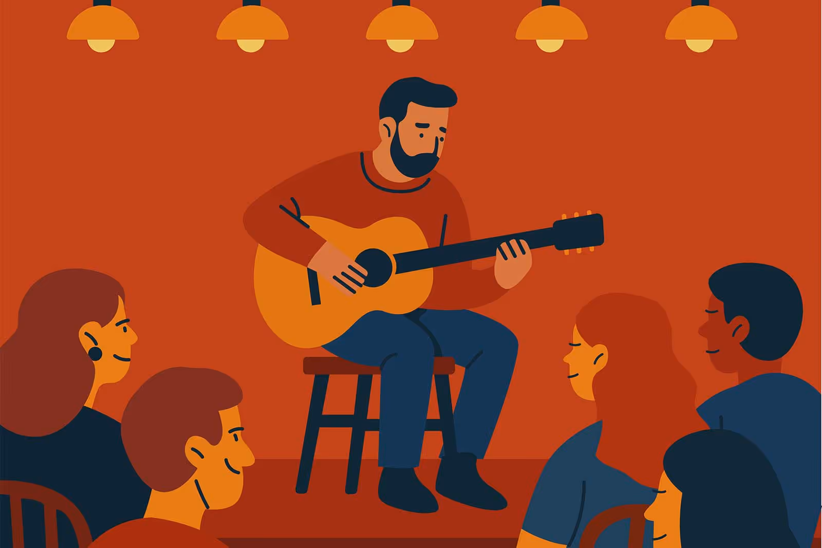 Paar an einer Musikveranstaltung in Bern