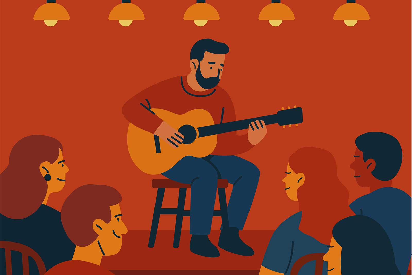 Paar an einer Musikveranstaltung in Bern