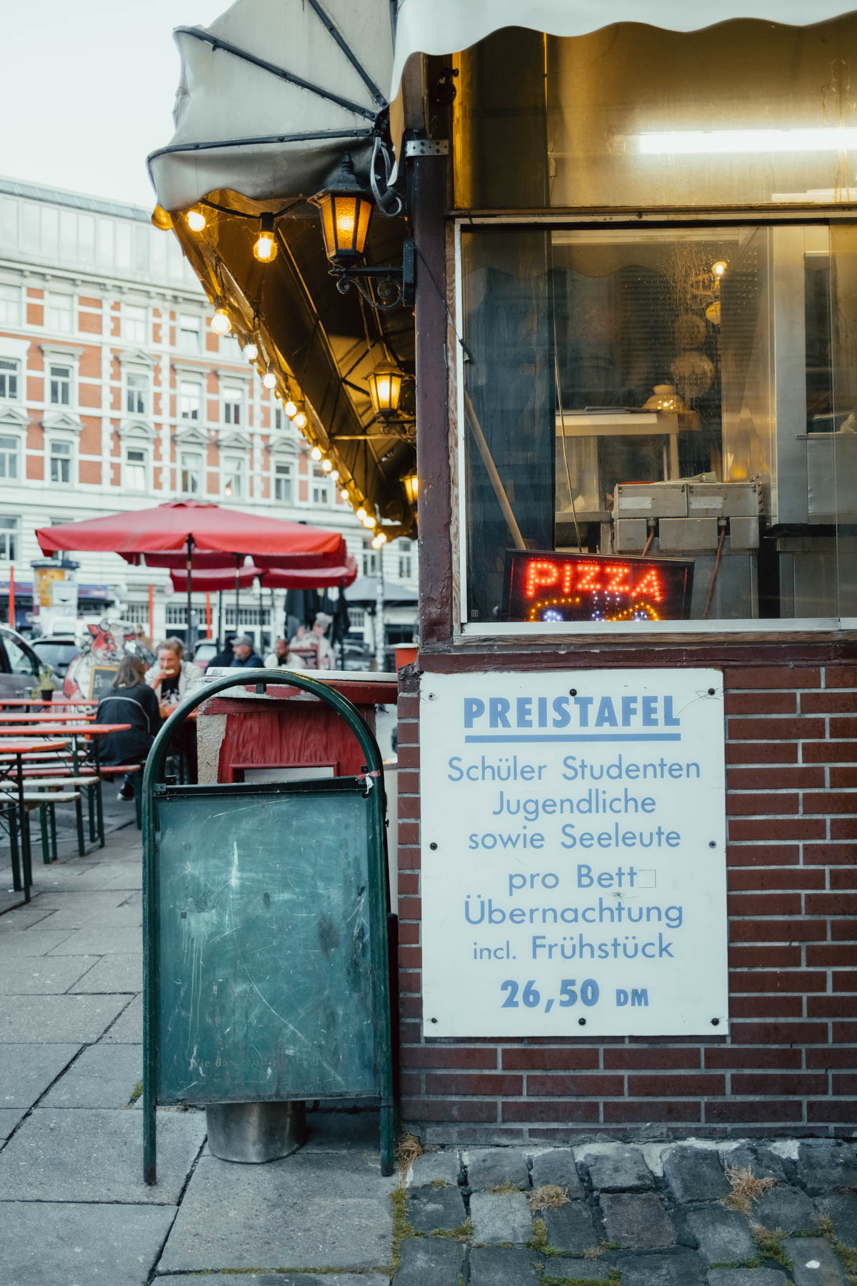 Preistafel in Hamburg (D)