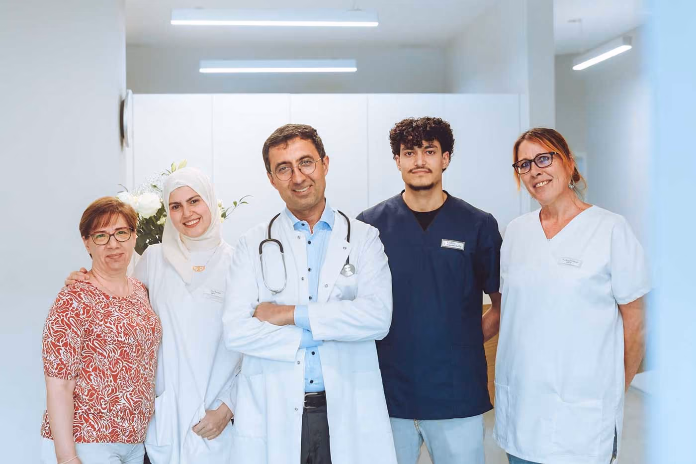 Team-Foto für die Webseite aus der Hausarztpraxis in Meikirch