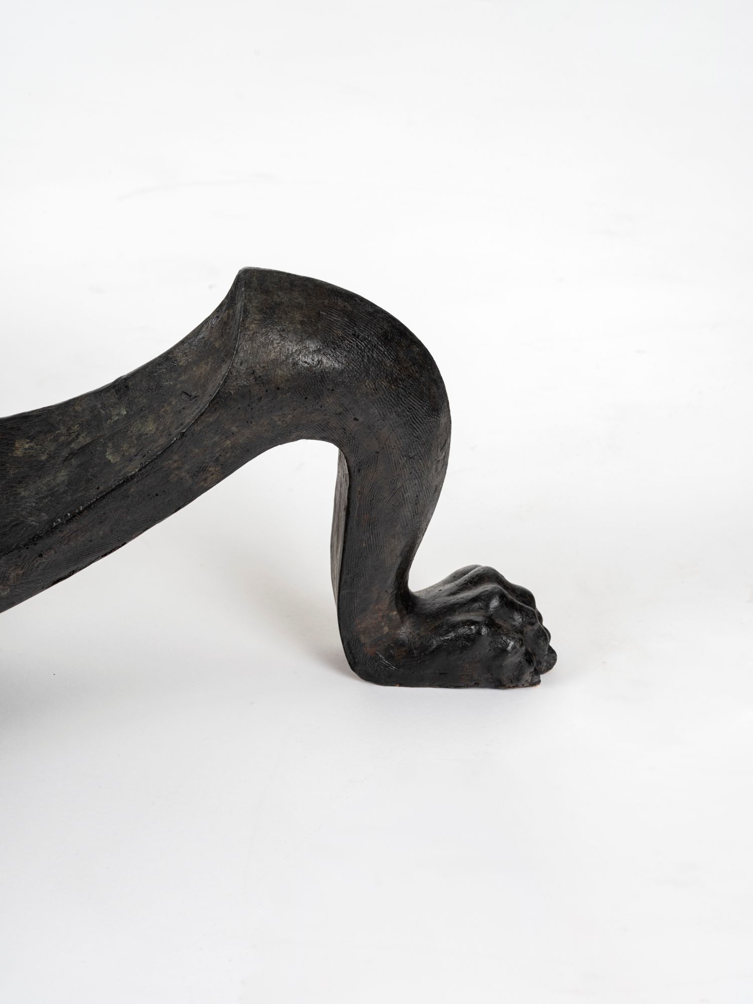 Exceptional pair of neoclassical floor lamps in patinated bronze