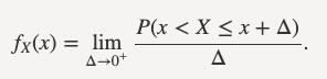 probability density function