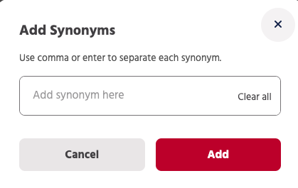 add synonym