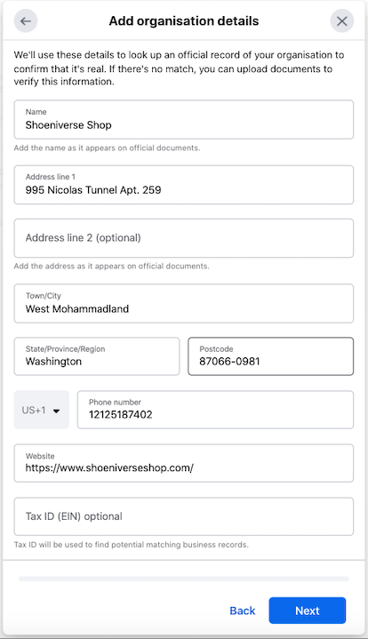 Fill-organisation-details