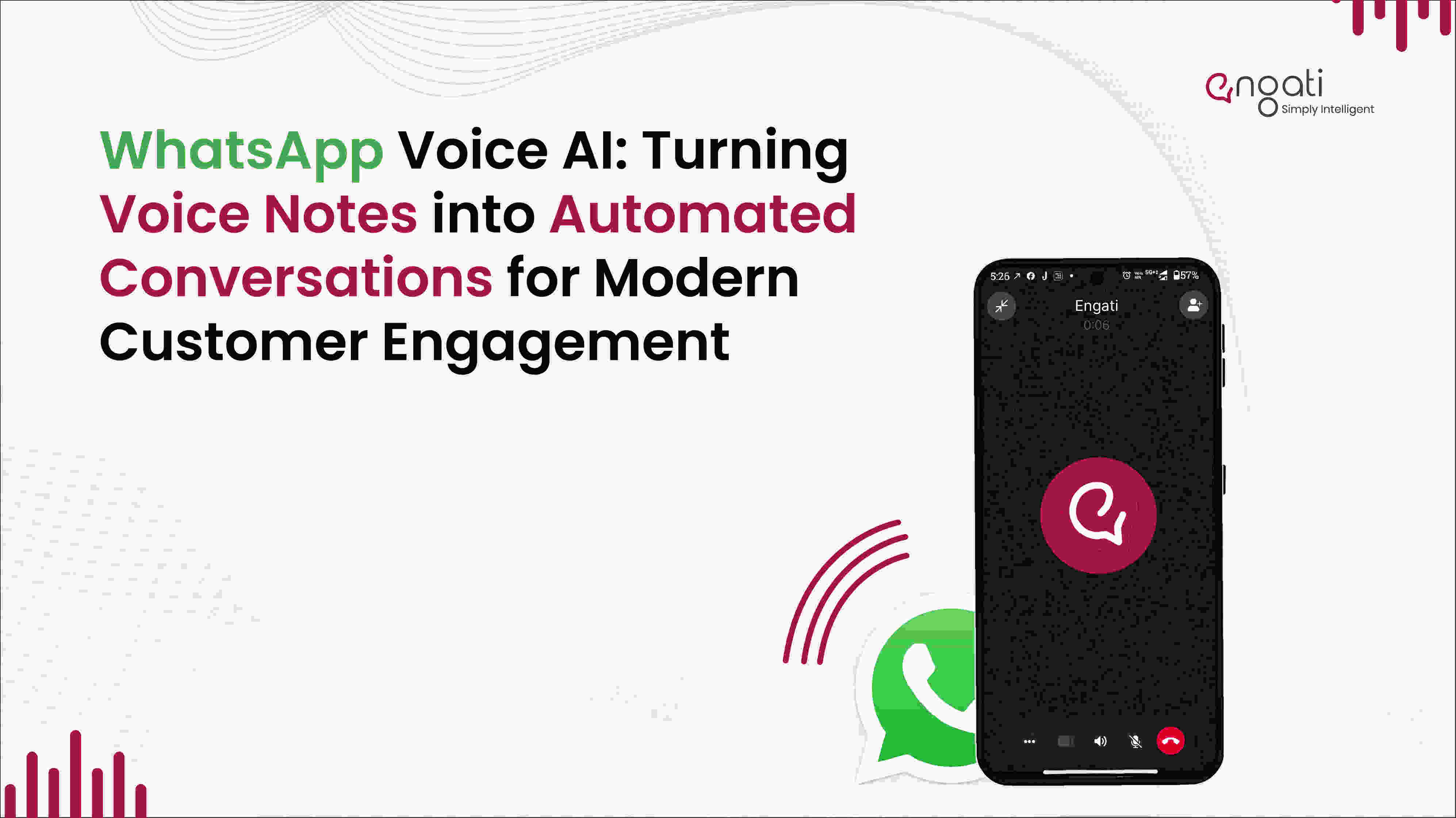 WhatsApp Voice AI converting customer voice notes into automated conversations for faster customer engagement and support.
