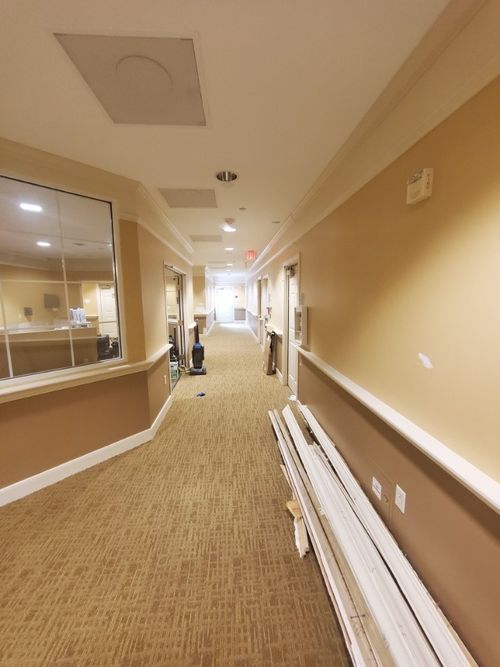 before and after photos of renovation project at Wyndham Court of Plano