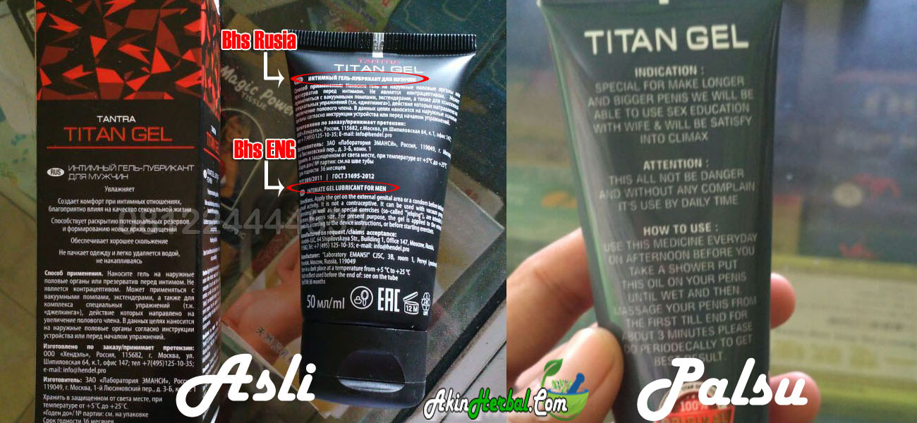 perbedaan titan gel yang asli dan palus