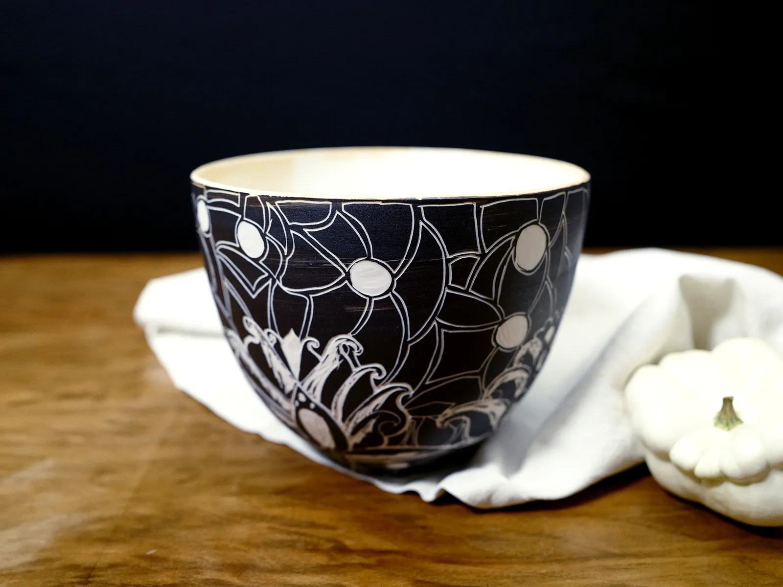 Grand bol aux palmiers