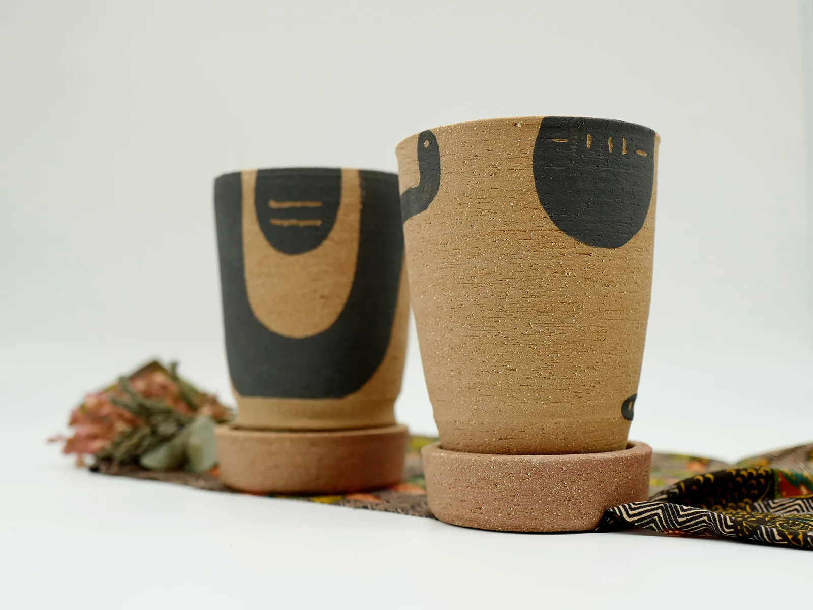 Pots de fleur & soucoupe II