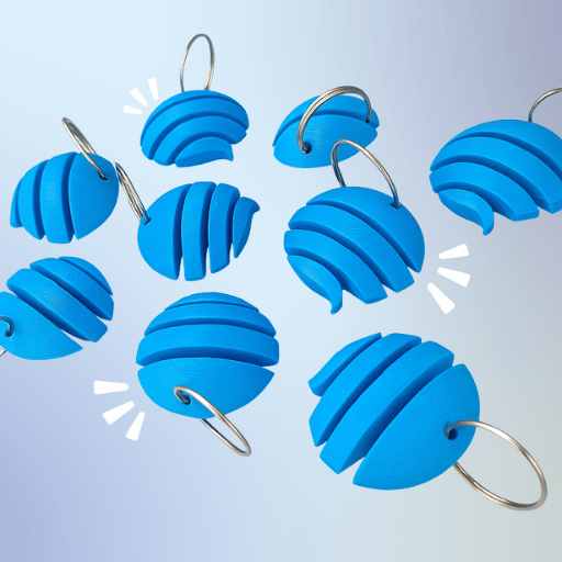 personalized keychain with 3D printing