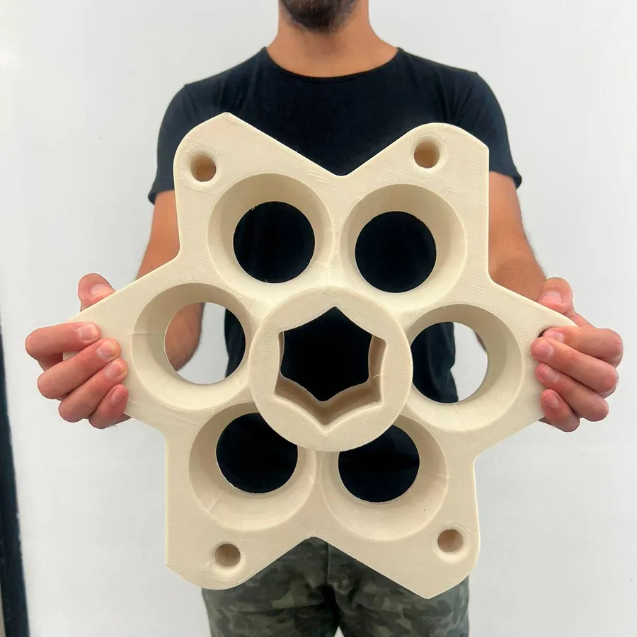 Modelo para fundición impreso en 3D con T-600 para industria metalúrgica