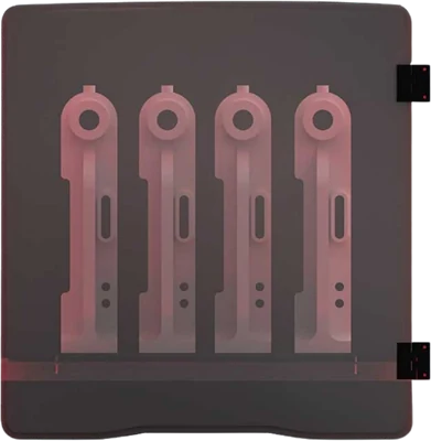 Heated, enclosed chamber at 70°C for technical materials