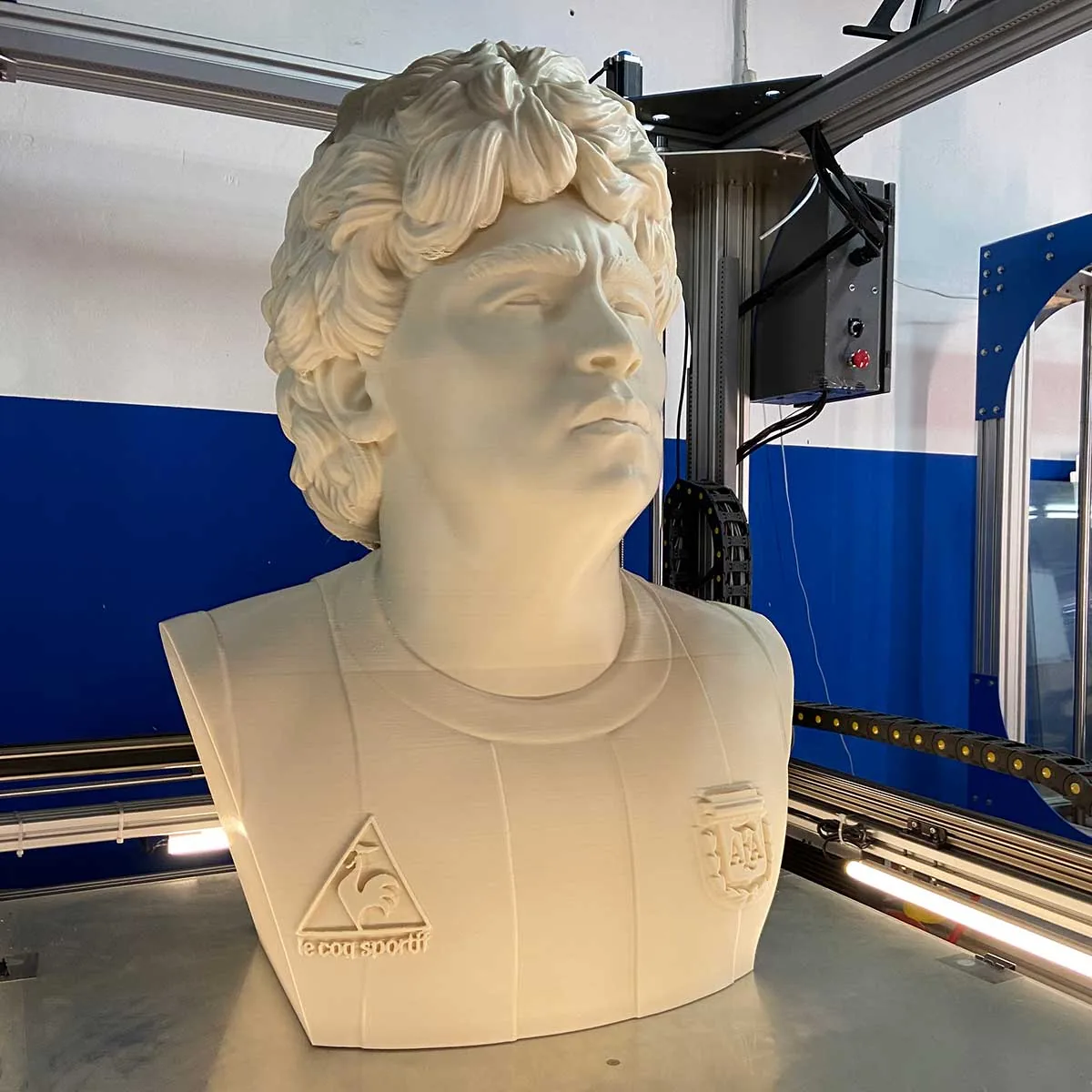 Busto clásico estilo escultura griega impreso en 3D en Argentina