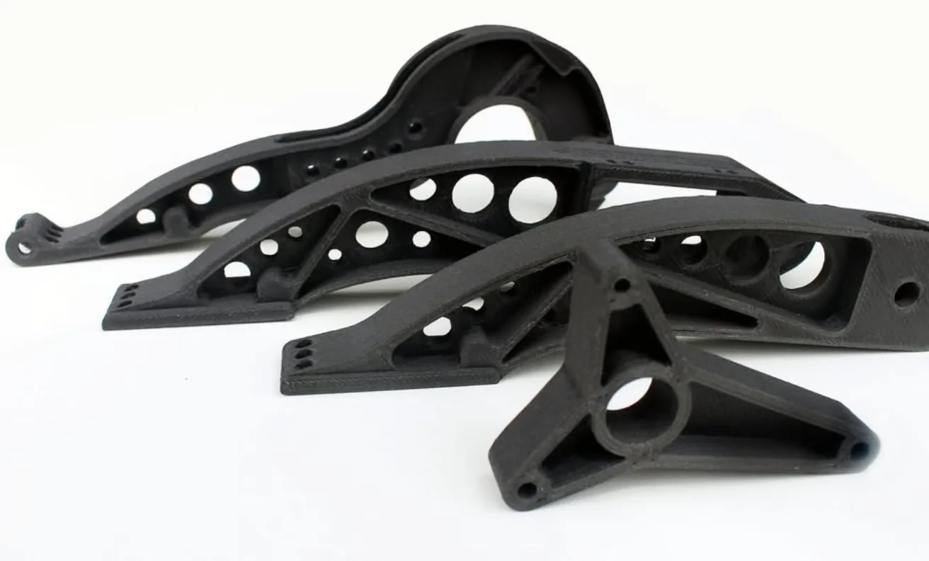 Technical ABS parts 3D-printed using the IDEX Dual T printer