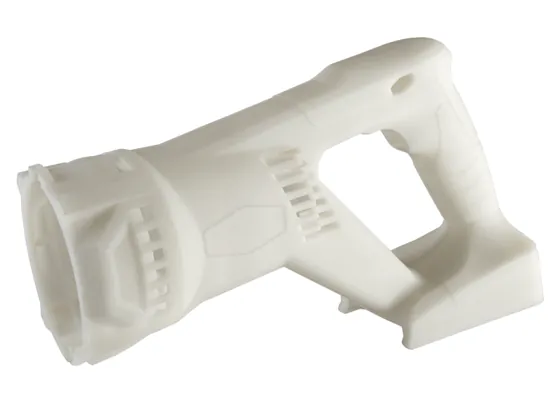 Corpo da ferramenta impresso em 3D em nylon, para uso industrial e resistência à fadiga.
