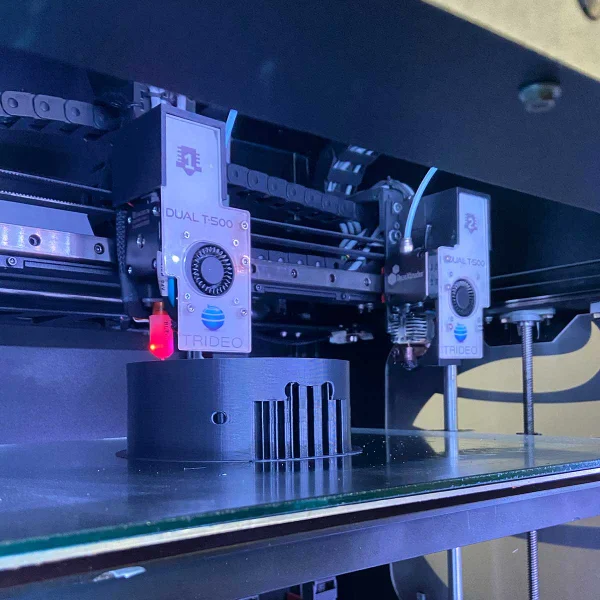 Dual T 3D Printer in the process of printing