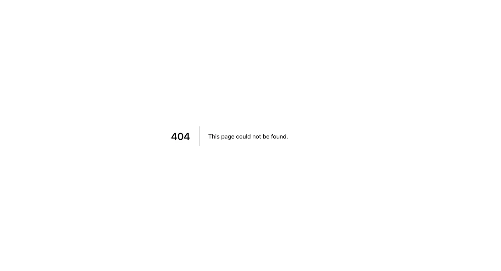 404 Page could not found issue