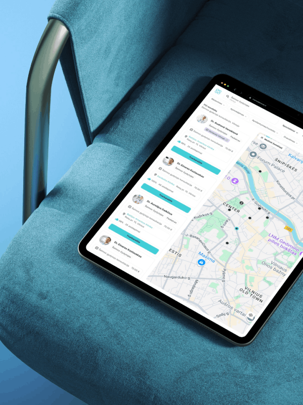 manodaktaras.lt design project mockup