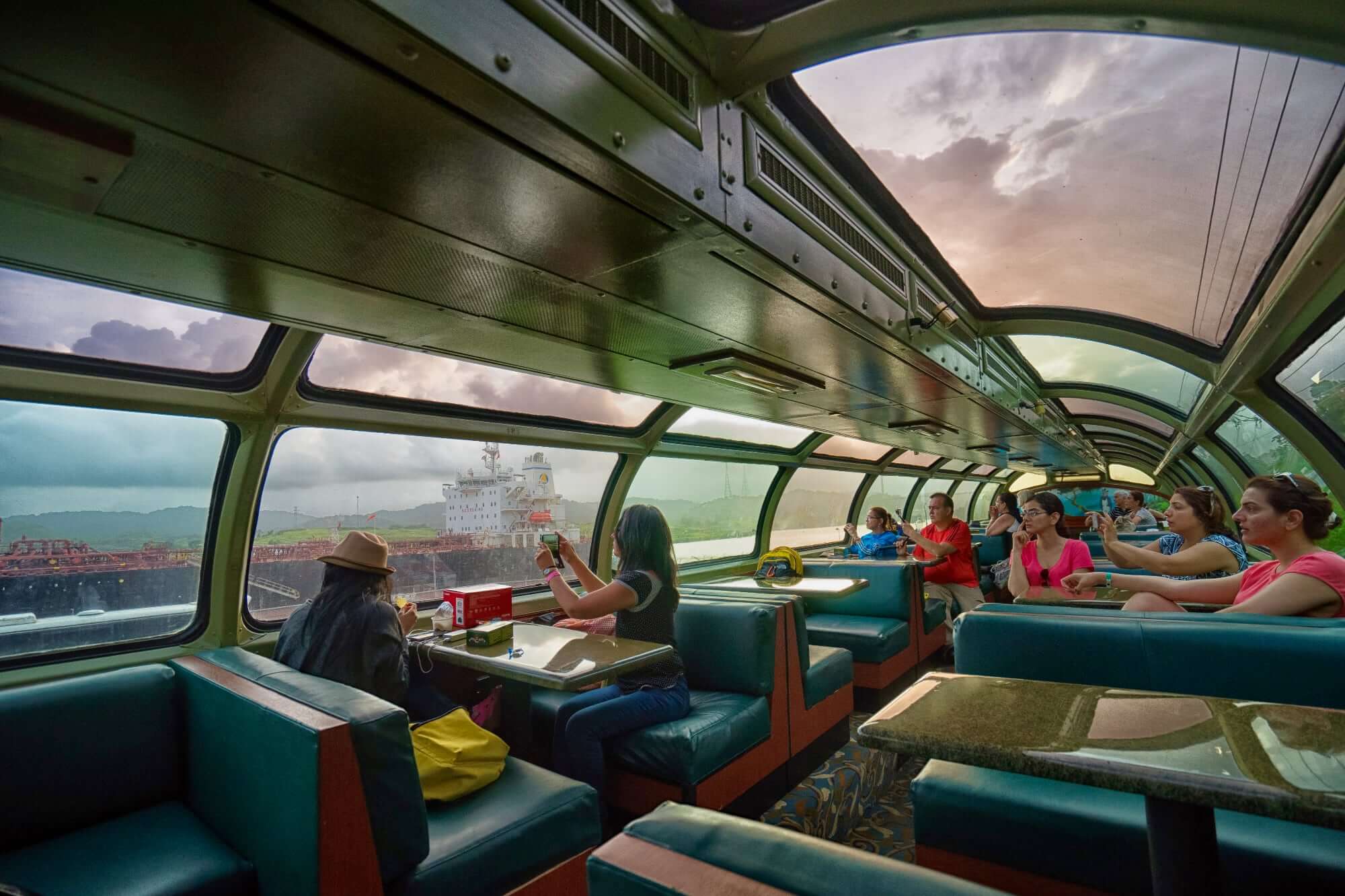 Dome Car of the Transoceanic Train or Panama Canal Railway, Panama