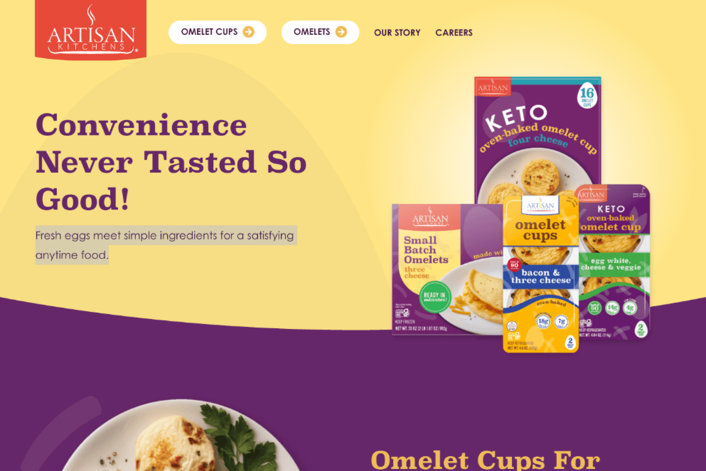 Screenshot of Choose Artisan Homepage
