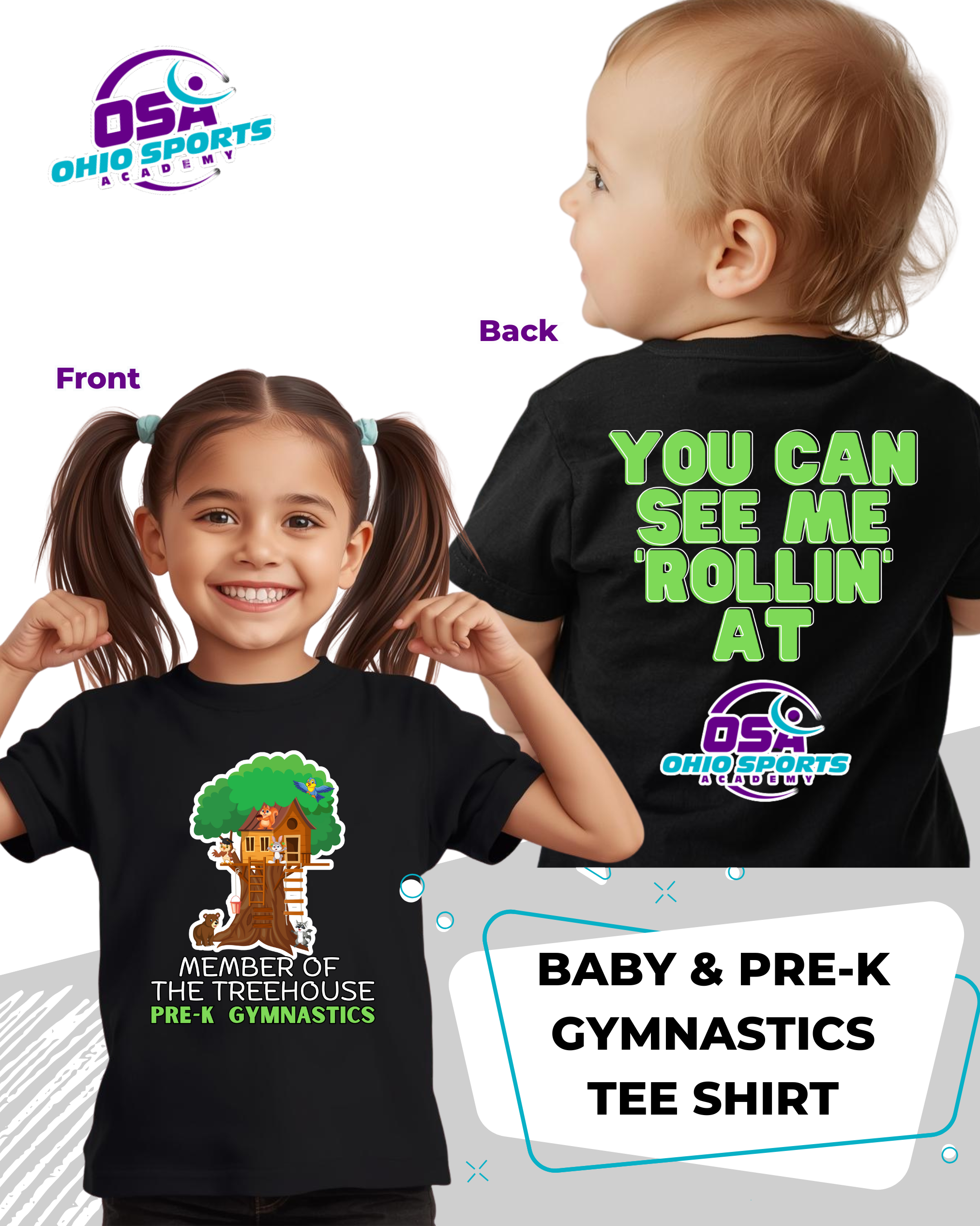Baby & Pre-K Gymnastics Program T-Shirt 