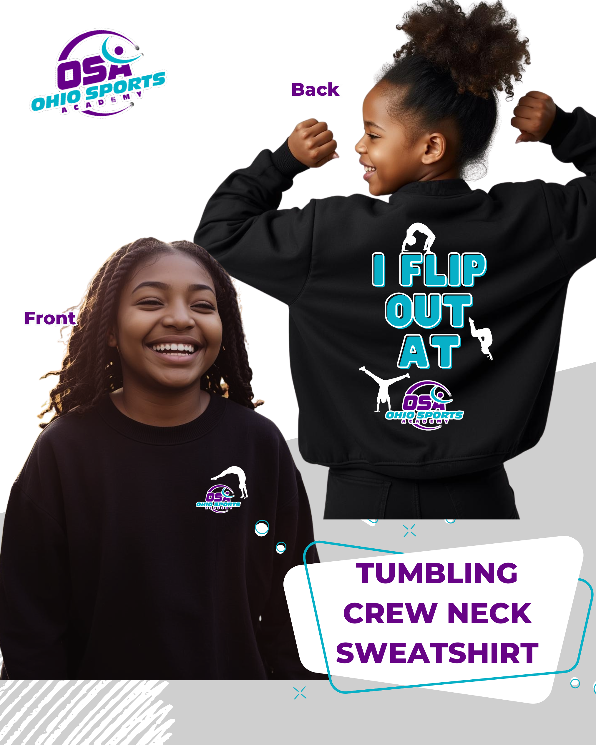 Tumbling Program Crew Neck Sweatshirt
