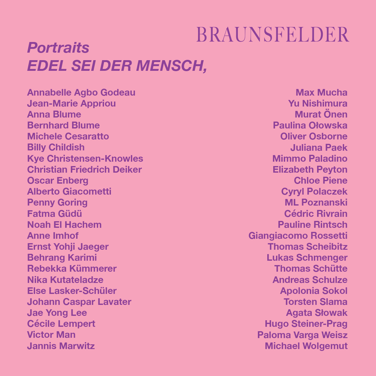 Exhibition: Portraits