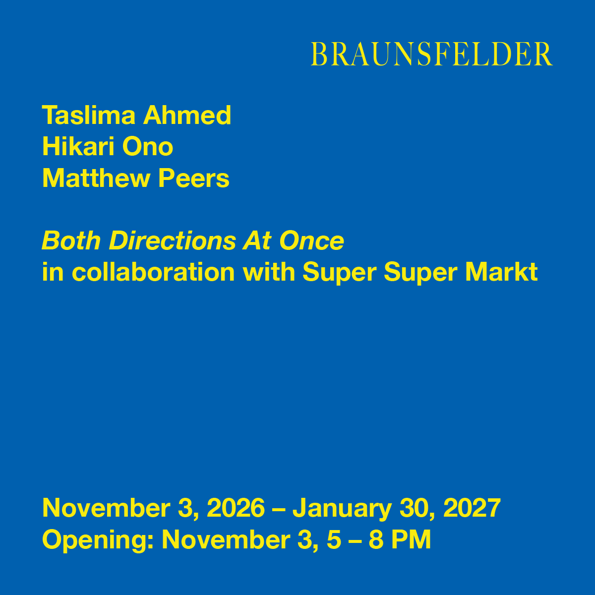 Exhibition: Both Directions At Once