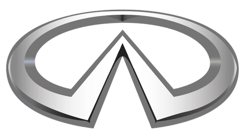 Infiniti silver oval logo