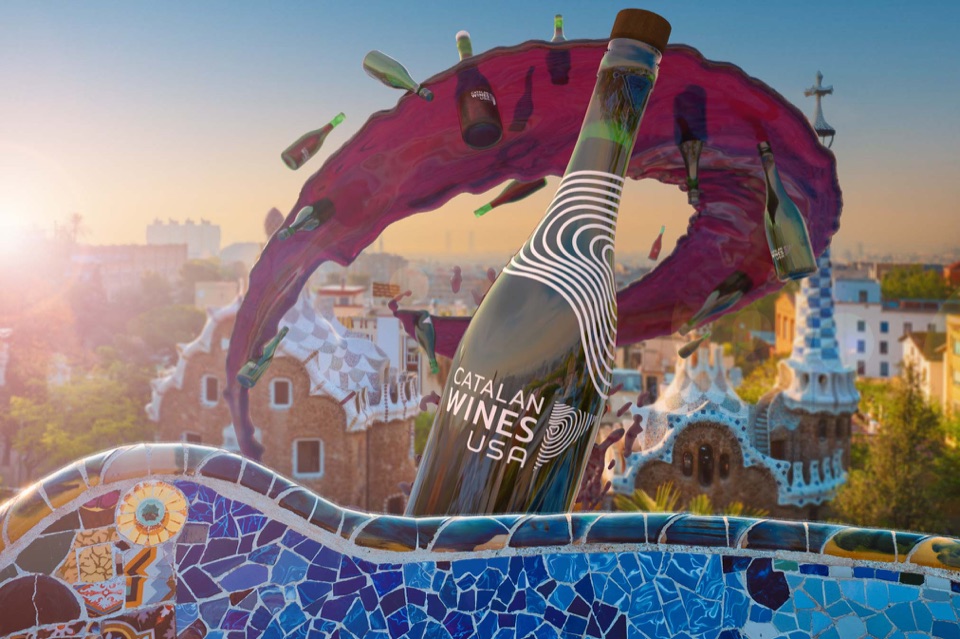Catalan Wines USA brand and website applied across the wine-promotion platform